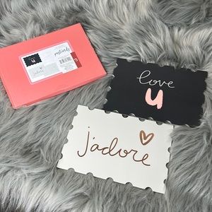 NWOT Target Valentines Postcards Jadore and Love You